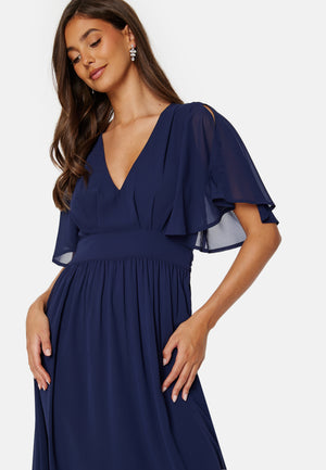 Butterfly Sleeve Midikjole