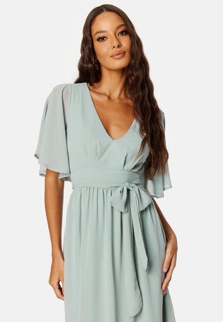 Butterfly Sleeve Midikjole