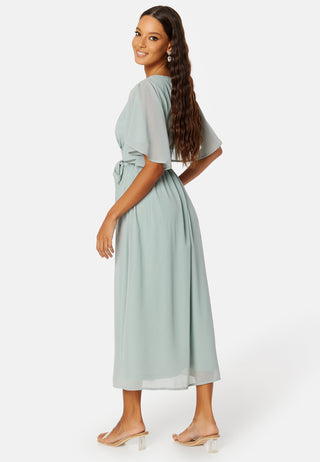 Butterfly Sleeve Midikjole