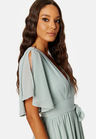 Butterfly Sleeve Midikjole