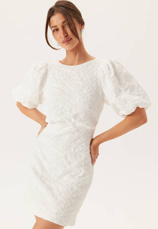 Jacquard Bow Short Dress