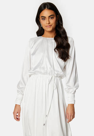 Klara Satin Maxi  Dress