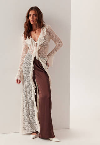 Lace Cardigan Dress
