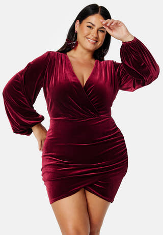 Velvet Wrap Dress