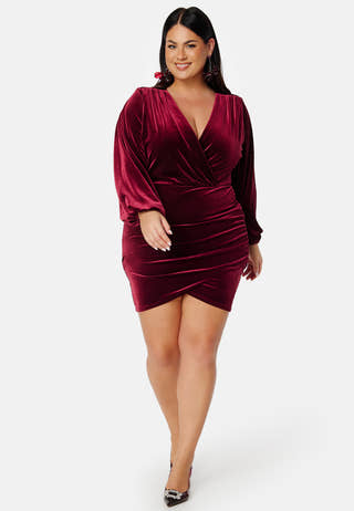Velvet Wrap Dress