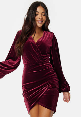 Velvet Wrap Dress