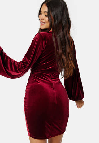 Velvet Wrap Dress