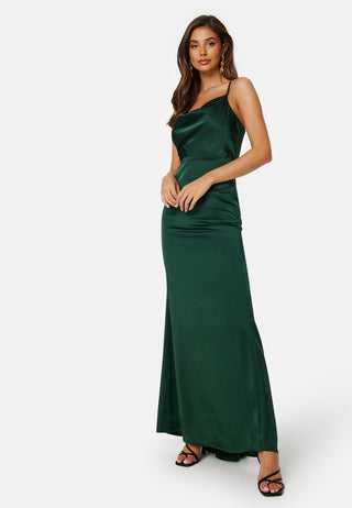 Waterfall Satin Gown
