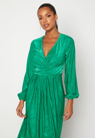 Wrap Tie Midi Dress