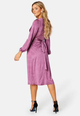 Wrap Tie Midi Dress