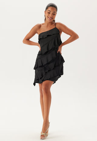 One shoulder Short Frill Dress