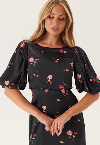 Puff Sleeve Ankle Dress