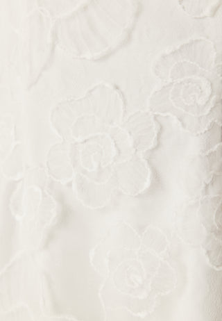 Puff Sleeve Embroidered Dress