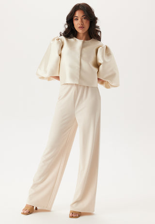 Puff Sleeve Satin Jacket