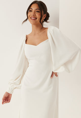 Puff Sleeve Wedding Gown