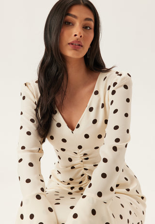 Ruched Front Midi Dress