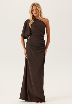 Ruched One Shoulder Kjole