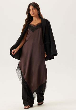Satin Lace Slip Kjole