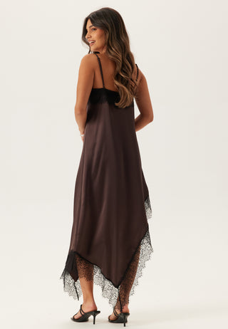 Satin Lace Slip Dress