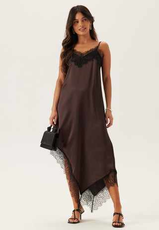 Satin Lace Slip Kjole