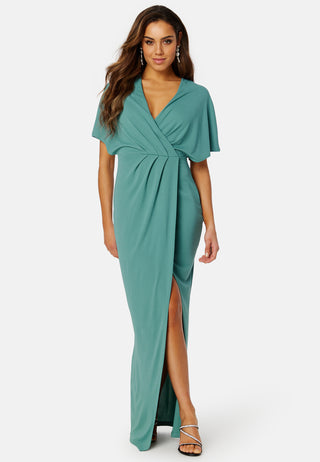 Wrap Slit Maxi Dress