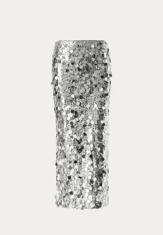 Sequin Ankle Skirt