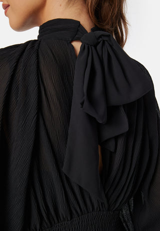 Structured Bow Midi Dress