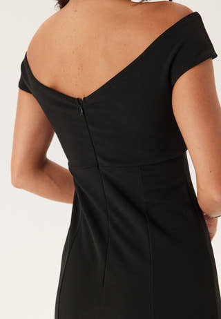 Twist Off Shoulder Gown