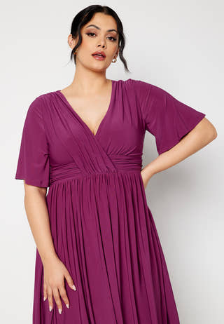 Valeria Butterfly Sleeve Dress