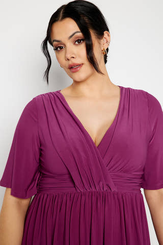 Valeria Butterfly Sleeve Dress