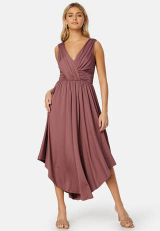 Draped Soft Midi Dress
