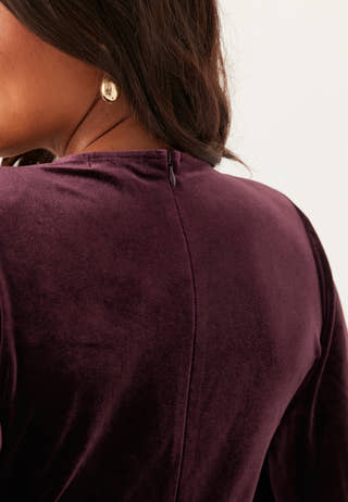 Velvet Wrap Dress