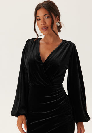 Velvet Wrap Dress