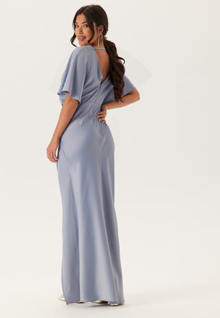 Wrap Satin Gown