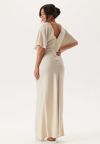 Wrap Satin Gown