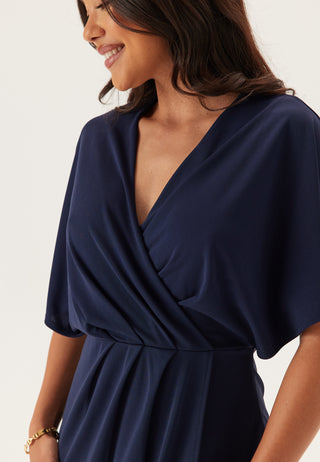 Wrap Slit Maxi Dress