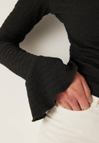 One Shoulder Frill Top