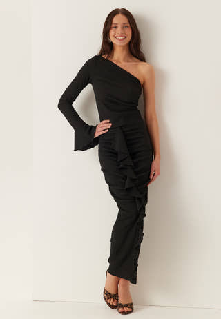 One Shoulder Frill Top