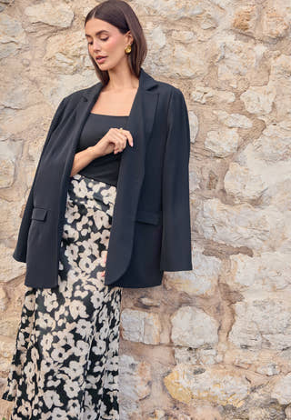 Oversized L/S blazer