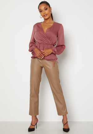 Pailin cropped PU trousers