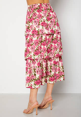 Penny midi frill skirt