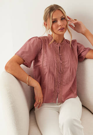 Pleated Detail Blouse