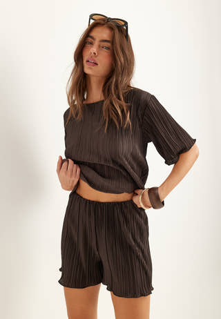 Pleated Frill Shorts