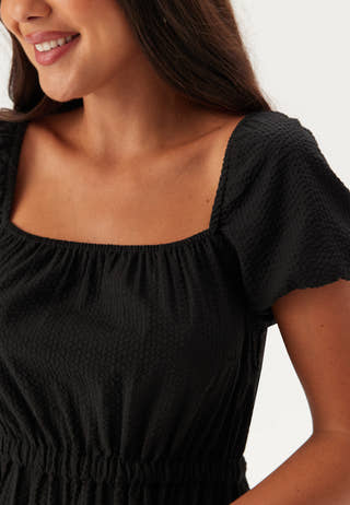 Puff Sleeve Cotton Dress