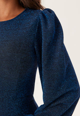 Puff Sleeve Sparkling Dress