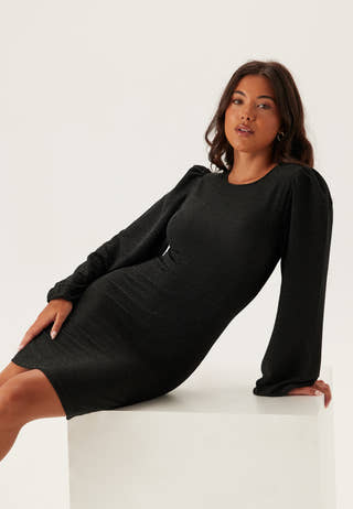 Puff Sleeve Sparkling Dress