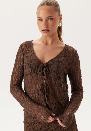 Reversible Lace Cardigan