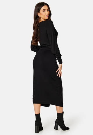 Ryann knitted wrap dress