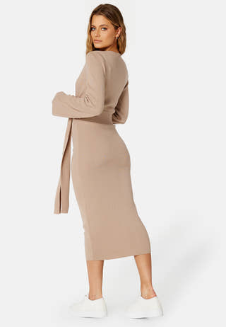 Samantha knitted wrap dress