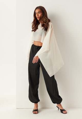 Satin Balloon Trousers